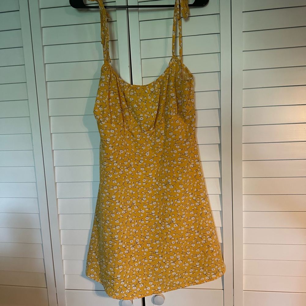 Yellow Floral Sundress